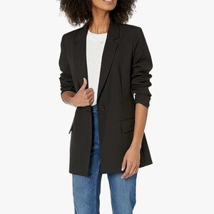 NWT The Drop Black Blake Long Blazer